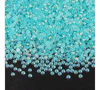 Shein 500pcs/1000pcs Piedras de imitación de resina DIY tipo gelatina con espalda plana, mini redondas para funda de teléfono, taza, zapatos, botas, decorac