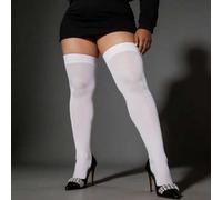 Shein 50D Medias con curvas para mujer, calcetines muslo alto semitransparentes, medias de compresión de microfibra de terciopelo, calcetines delgados y sex