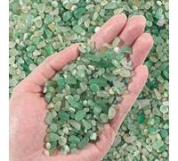 Shein 50g/100g/200g/500g Chips de Cristal de Aventurina Verde a Granel, Piedras Preciosas Naturales Pulidas para Sanación, Adecuadas para Relleno de Jarrone