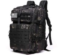 Shein 50L 1000D Mochila impermeable de nailon para senderismo, pesca, caza, al aire libre, mochila de viaje, camping, de gran capacidad, equipaje de mano, u