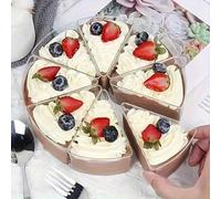 Shein 50pcs/30pcs/10pcs Taza de postre triangular transparente - Contenedor de plástico reutilizable adecuado para buffet, mousse, yogur, gelatina y pastel,