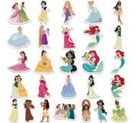 Shein 51 piezas Pegatinas de Disney Anime Princesa Blancanieves, La Sirenita de Disney, Graffiti de dibujos animados para estuche de teléfono, cuaderno, iPa