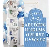 Shein 52 Letras, 6 Cajas, Caja de Globo Transparente Estilo Ins Celebridad de Internet, Primer Cumpleaños del Bebé, Propuesta, Declaración de Amor, Fiesta d