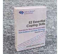 Shein 52 tarjetas esenciales de habilidades de afrontamiento - Ejercicios de gestión del estrés y alivio de la ansiedad - Cultivar agilidad emocional, resil