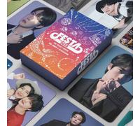 Shein 55 piezas Juego de tarjetas fotográficas de K-pop B/T/S, con RM, Jin, J-Hope, Jimin, V, edición limitada de los álbumes "Proof" y "Map Of The Soul: 7"