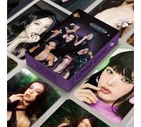 Shein 55 piezas KATSEYE "The Beautiful Chaos" Tour Tarjetas Rococo Holográficas Doble Cara 50 piezas - MANON YOONCHAE | Fotos de Alta Definición de Apoyo a