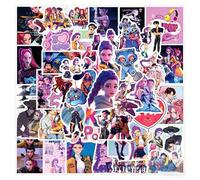 Shein 55 piezas Pegatinas creativas y lindas de cazador de brujas de dibujos animados para DIY y graffiti