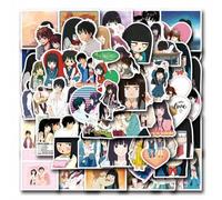 Shein 55 piezas Pegatinas estéticas divertidas de Kimi Ni Todoke, pegatinas de anime de manga lindas para adolescentes, computadoras portátiles, calcomanías