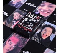 Shein 55 piezas Tarjetas LNGSHOT Lomo, Fotos de celebridades del álbum debut del nuevo grupo de chicos SHOT CALLERS de Jay Park, mercancía de música pop cor