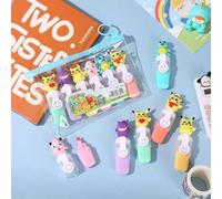 Shein 6/1 pieza Bolígrafos fluorescentes con diseños de Pokémon, portátiles y resistentes a la decoloración, adecuados para el uso diario o el aprendizaje c