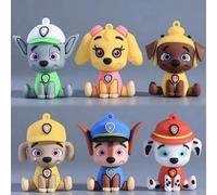 Shein 6/12 piezas de la serie Patrulla de Cachorros de Paw Patrol, que incluye figuritas y decoraciones, colores y estilos aleatorios de Chase y Skye. Esta