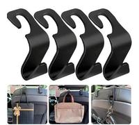 Shein 6/2/1 pieza Ganchos para reposacabezas de asiento de coche, universales para asientos delanteros, ganchos de coche, colgadores de coche, ganchos de as