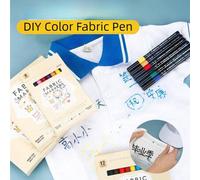 Shein 6-30 Colores Marcadores de Tela, Marcadores Textiles Lavables y Permanentes para Ropa DIY, Bolsas de Lona, Regalo Ideal para Estudiantes, Artistas, El