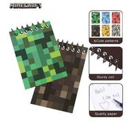 Shein 6 Artículos con licencia oficial de Minecraft: Estilo Minero de bolsillo multicolor tipo Polvorín TNT, Cerdito de lana giratorio, Cuadernos mini con t