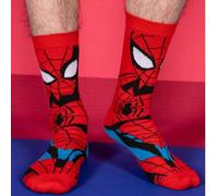 Shein 6 pares de calcetines auténticos de superhéroes de Marvel, Spider-Man, Venom, calcetines de regalo de Navidad y Año Nuevo con dibujos animados para ho