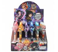 Shein 6 piezas Bolígrafos de gel retráctiles de personajes D-Mon Slayer 0.5mm con diseño impreso T Z I Yoshinosuke Shinobu Mariposa K Kanana Regalo de papel