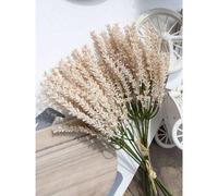 Shein 6 piezas de decoración de flores de paja de trigo artificial, que incluyen flores de paja de trigo, flores de hierba de cereal artificial, decoración