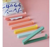 Shein 6 piezas de nuevo clip sellador portátil para bolsas de comida y Snacks Sello para bolsas Clip de Sellado abrazadera herramienta de plástico accesorio