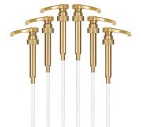 Shein 6 piezas Dispensador de bomba para mermelada y jarabe, cabezal de bomba de presión compatible con aceite comestible, jabón de manos, limpiador de baño