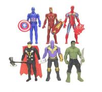 Shein 6 piezas Figura de Hulk de Marvel, Figura de Iron Man, Figura de Thanos, Muñeca, Muñeca, Muñeca, Adorno, Hecho a mano, Modelo, Decoración, Colgante, R