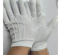 Shein 6 piezas Guantes blancos, equipo de protección ceremonial, guantes de ataúd para hombres, guantes para funerales, guantes de desfile masónico, guantes