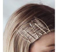 Shein 6 piezas Pasadores de pelo con detalle de giro y decoración de rhinestone, Pinzas para el cabello de estilo casual, Accesorios para el cabello, Acceso