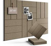 Shein 6 piezas Tablero de anuncios de fieltro con forma de arco grande, alternativa al tablero de corcho, de varios tamaños, tablero de anuncios autoadhesiv