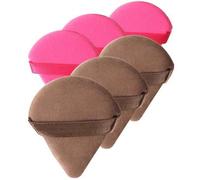 Shein 6 piezas YISE Esponjas de maquillaje triangulares profesionales, artículos esenciales para herramientas de maquillaje, crema BB compacta y almohadilla