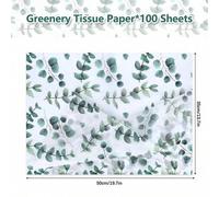 Shein 60/30/10 Papel de seda con diseño de hombrecillo de jengibre navideño - 20x34 pulgadas con diseño de hombrecillo de jengibre y lunares, embalaje prote