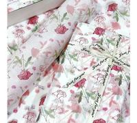 Shein 60/30/10 Papel de seda con diseño de hombrecillo de jengibre navideño - 20x34 pulgadas con diseño de hombrecillo de jengibre y lunares, embalaje prote