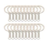 Shein 60/30 piezas Llavero de metal, simple y de moda para uso casual diario, regalo, recuerdo, accesorios de coche, accesorio de bolso, escuela, gótico, Y2