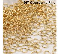 Shein 60/400 piezas Anillos divididos de acero inoxidable 304# de color dorado para hacer joyas, pulseras, collares, aretes y accesorios DIY de 4/5/6/8/10mm