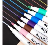 Shein 60 Colores Marcadores de Pintura Acrílica, Adecuados para Dibujo y Creación de Arte DIY, Resistentes al Agua, Lavables, Se Pueden Usar para Pintar en