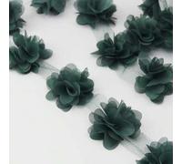 Shein (60 Unids/pack) Pétalos De Tela De Encaje De Gasa Diy Para Decoración De Sombreros, Ropa, Bodas, Manualidades