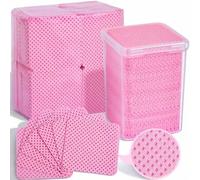 Shein 600/500/300/200/100/50 piezas Toallitas para uñas sin pelusa, almohadillas removedoras de esmalte de uñas, toallitas para extensiones de pestañas, alm