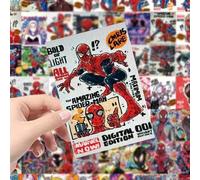 Shein 64 piezas de pegatinas de Spiderman con estilo de graffiti callejero, pegatinas de Marvel Gwen Stacy Spiderman, adecuadas para portátiles, fundas de t
