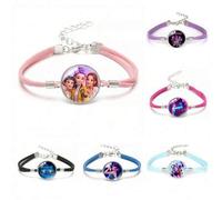 Shein 6pcs/Set Pulseras con Estampado de Personajes K-POP, Brazaletes de Cuero Ajustables de Anime, Fiesta de Cumpleaños, Disfraz de Vacaciones, Regalo Crea