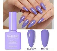Shein 7,5ml Esmalte de uñas en gel de tono azul periwinkle púrpura y azul, que se retira con remojo, para uñas UV LED. Un solo color por frasco, lo que ves