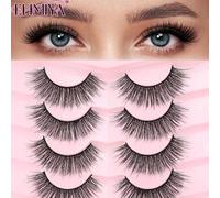 Shein 7 pares de pestañas postizas 3D esponjosas y naturales, esenciales para volver al colegio