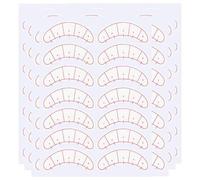 Shein 70 pares de pegatinas de mapeo de pestañas debajo de las puntas de posicionamiento de los ojos pegatina para extensión de pestañas práctica almohadill