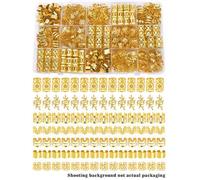 Shein 70 piezas Estilo bohemio Mini cuentas de rastas Anillos de cabello vintage huecos Abrazaderas de cabello de aleación Pasadores de cabello Bucles Acces