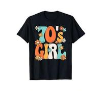 Shein 70s Hippie Themed Party Outfit for Women T-Shirt, Short Sleeeves and Round Neck T-shirt