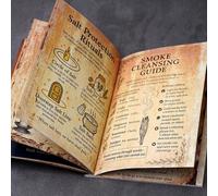 Shein 77 páginas Libro de magia de brujería, incluye fases lunares, conocimiento herbario, hechizos, diario de bruja estilo gótico dark academia, perfecto p