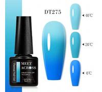 Shein Esmalte De Uñas De Gel Térmico De 7 Ml Marrón Café De Cambio De Color De Temperatura De 3 Capas, Barniz De Gel Semipermanente Remojable En Uñas De Gel