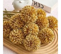 Shein 8/16 piezas de Crisantemo artificial, Diente de león dorado, Ramo de flores de Hortensia, Adecuado como regalo para amigos, novias, decoración de boda