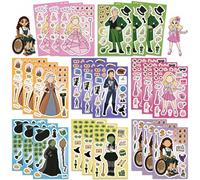 Shein 8 hojas de pegatinas de bruja mágica verde "Maldad" para hacer tu propia magia. Juegos interactivos padres-hijos. Pegatinas de vinilo impermeables de