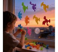 Shein 8 PIEZAS/20 PIEZAS/32 PIEZAS Juguete de bloques de construcción con ventosas para niños - Color aleatorio, bloques de ventosa de goma suave para jugue
