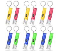 Shein 8 Piezas/4 Piezas/1 Pieza Mini Llaveros con Linterna LED - Llaveros con Linterna LED Multicolor Diminutos para Acampar, Senderismo y Iluminación de Em
