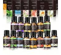 Shein 8 piezas/6 piezas/4 piezas/2 piezas/1 pieza Aceites esenciales de aromaterapia solubles en agua, Aceites esenciales de 10ml, 17 aromas, aptos para dor