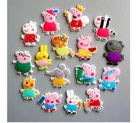 Shein 8 piezas de Peppa Pig, un conjunto de pizarra blanca, pizarra negra, imán, refrigerador, dibujos animados, el mejor regalo de vacaciones para buenos a